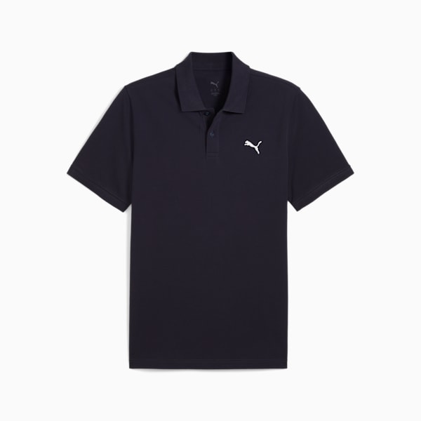 Camiseta tipo polo Essentials de piqué para hombre, New Navy, extralarge